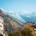 Snowcapped Mountains in Autumn  screen for extension Chrome web store in OffiDocs Chromium