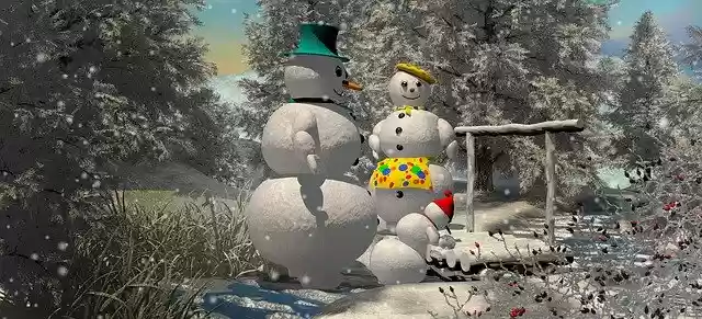 Free download Snowman Christmas Snow New -  free illustration to be edited with GIMP free online image editor