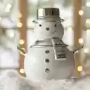 Snowman Figurine: A Charming Plastic Decoration for the Holidays  screen for extension Chrome web store in OffiDocs Chromium