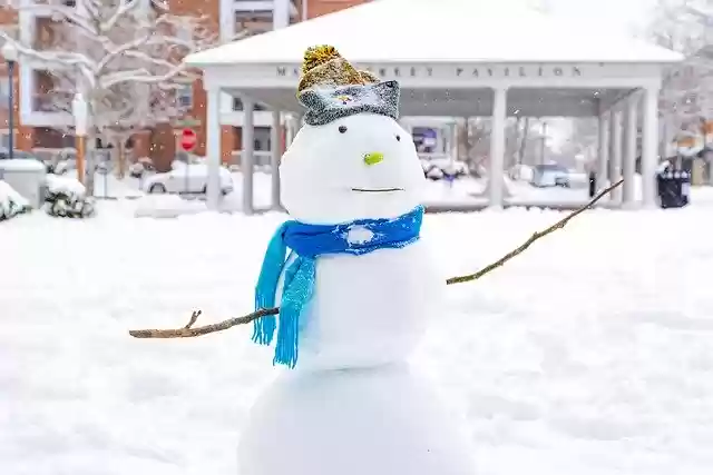 Descarga gratuita Snowman Snow Winter: foto o imagen gratuita para editar con el editor de imágenes en línea GIMP