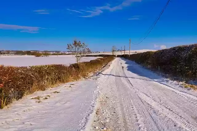 Free download Snow Road Landscape -  free photo or picture to be edited with GIMP online image editor