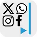 Social Media Side Panel Facebook, Twitter, Instagram  WhatsApp  screen for extension Chrome web store in OffiDocs Chromium