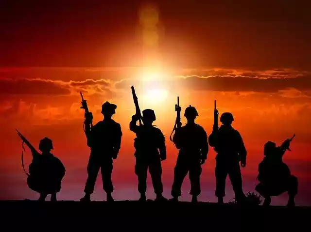 Template Photo Soldiers Sunset Military -  for OffiDocs