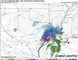 Free download South Central US - HRRR Weather Model - Rare Snow/Sleet Event 1/10/2021 free photo or picture to be edited with GIMP online image editor