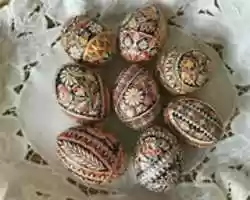 Free download Southern Moravian Batik decorated  Eggs free photo or picture to be edited with GIMP online image editor