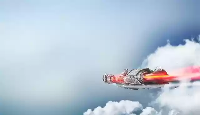 Free download Spaceship Clouds Background -  free illustration to be edited with GIMP free online image editor