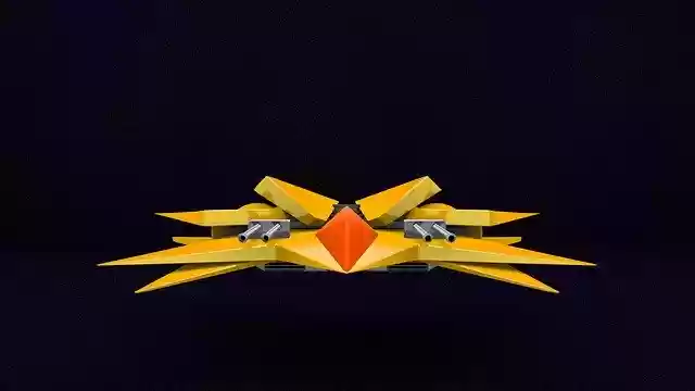 Free download Spaceship Polygons Space -  free illustration to be edited with GIMP free online image editor