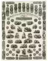 Free download Specimen Sheet of Bank Note Engraving free photo or picture to be edited with GIMP online image editor