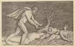 Free download Speculum Romanae Magnificentiae: Naked Man Pursuing a Naiad free photo or picture to be edited with GIMP online image editor