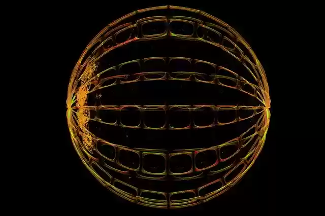 Free download Sphere Fractal 3D -  free illustration to be edited with GIMP free online image editor