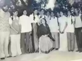 Free download S P Muflis with Prime Minister Indira Gandhi free photo or picture to be edited with GIMP online image editor