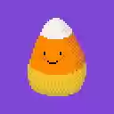 Spooky Candy Corn Pixel Art  screen for extension Chrome web store in OffiDocs Chromium