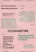 Free download Sporting Grotesque specimen free photo or picture to be edited with GIMP online image editor