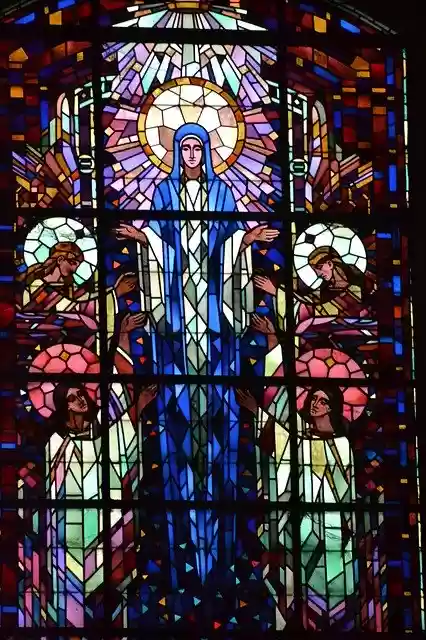 Free download Stained Glass Colorful Woman -  free photo or picture to be edited with GIMP online image editor
