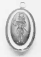 Free download Stamp seal: standing noble holding a flower free photo or picture to be edited with GIMP online image editor