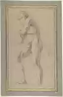 Free download Standing Male Nude Seen from Below free photo or picture to be edited with GIMP online image editor