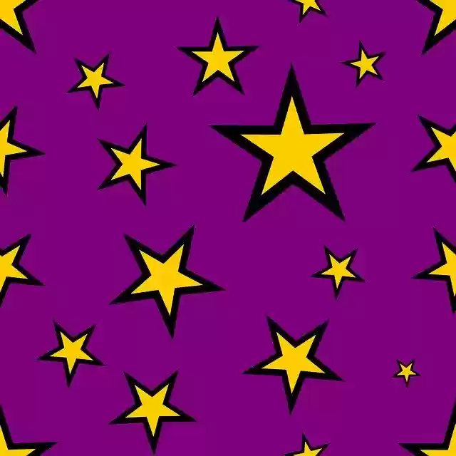 Free download Stars Yellow Purple -  free illustration to be edited with GIMP free online image editor