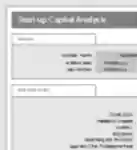 Descargue gratis la plantilla Start-up Capital Analsyis de Microsoft Word, Excel o Powerpoint para editarla con LibreOffice en línea u OpenOffice Desktop en línea