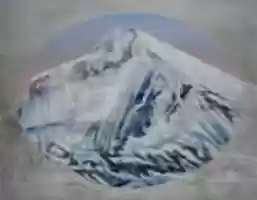 Free download Stas Korolov, Mountain Dhaulagir, Oil And Spray Paint On Canvas, 70x 55 Cm, 2018 free photo or picture to be edited with GIMP online image editor