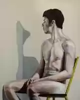 Free download Stas Korolov, Self Portrait, Oil On Canvas 100x 80 Cm, 2014 free photo or picture to be edited with GIMP online image editor