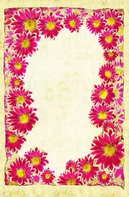 Free download Stationery Floral Red -  free illustration to be edited with GIMP free online image editor