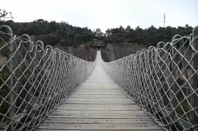 Free download Steel Bridges Plank Bridge The -  free photo or picture to be edited with GIMP online image editor