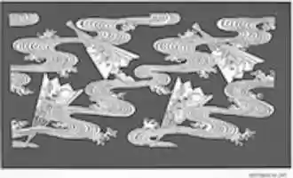 Free download Stencil with Pattern of Fans on Water free photo or picture to be edited with GIMP online image editor