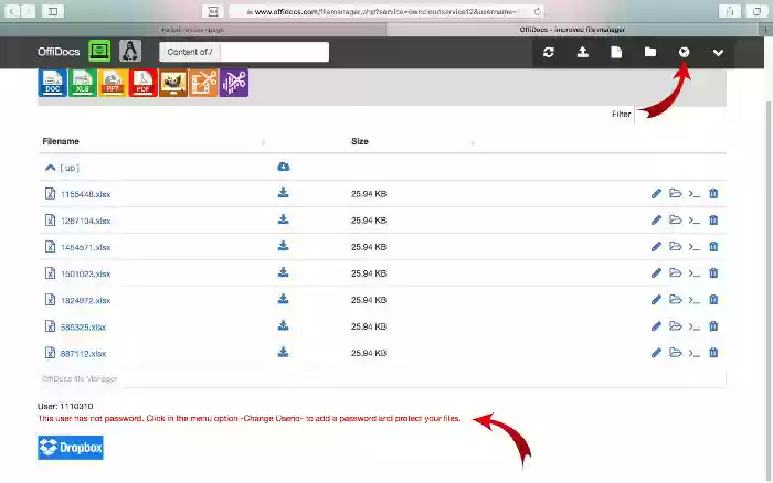 OffiDocs akses anonim untuk mengedit dokumen online PDF Word Excel PPT Music Video Audio