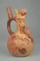Free download Stirrup Spout Bottle with Nude Man and Bird free photo or picture to be edited with GIMP online image editor