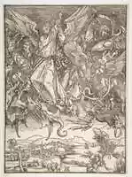 Free download St. Michael and the Dragon, from The Apocalypse free photo or picture to be edited with GIMP online image editor