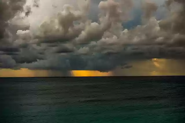 Free download storm sunset clouds sea seascape free picture to be edited with GIMP free online image editor