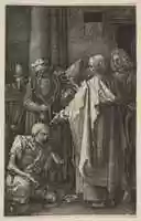 Free download St. Peter and St. John at the Gate of the Temple, from The Passion free photo or picture to be edited with GIMP online image editor