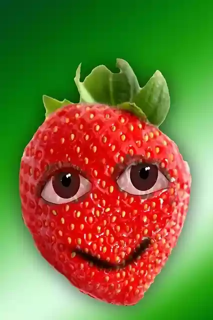 Free download Strawberry Face -  free illustration to be edited with GIMP free online image editor