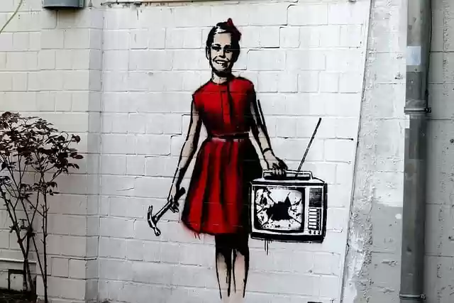Free download street art art painting wall girl free picture to be edited with GIMP free online image editor