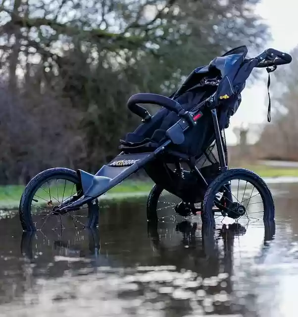 Free download stroller raining road puddle free picture to be edited with GIMP free online image editor