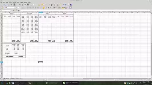 Free download Student Grade Calculator DOC, XLS or PPT template free to be edited with LibreOffice online or OpenOffice Desktop online