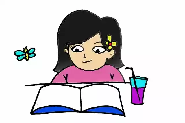 Free download Student Study Girl Little -  free illustration to be edited with GIMP free online image editor