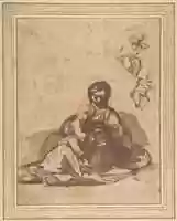 Free download Studies for a Rest on the Flight into Egypt free photo or picture to be edited with GIMP online image editor