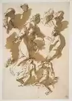 Free download Studies of Kneeling Figures free photo or picture to be edited with GIMP online image editor