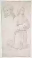 Free download Study of a Kneeling Youth and of the Head of Another free photo or picture to be edited with GIMP online image editor