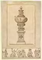 Free download Study of an Urn; Study for the Frieze Decoration around the Urn free photo or picture to be edited with GIMP online image editor