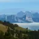 Stunning View of Swiss Alps with Foggy Landscape  screen for extension Chrome web store in OffiDocs Chromium