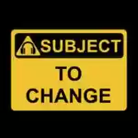 Free download Subject To Change Logo free photo or picture to be edited with GIMP online image editor