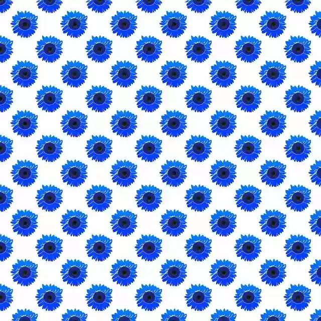 Free download Sunflower Digital Paper Blue -  free illustration to be edited with GIMP free online image editor