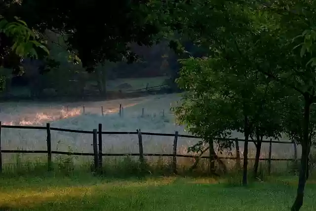 Free download sunrise nature landscape fence free picture to be edited with GIMP free online image editor