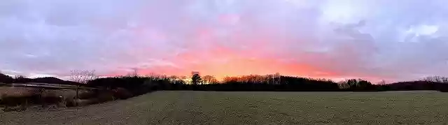 Free download Sunrise Panoramic Field -  free photo or picture to be edited with GIMP online image editor
