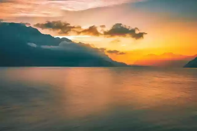 Free download sunrise villa lake lake como free picture to be edited with GIMP free online image editor