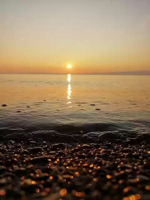 Free download sunrise water gold lake sunset free picture to be edited with GIMP free online image editor