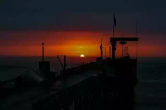 Free download Sunset Afterglow Pacific -  free photo or picture to be edited with GIMP online image editor