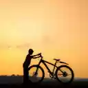 Sunset and bicycle  screen for extension Chrome web store in OffiDocs Chromium